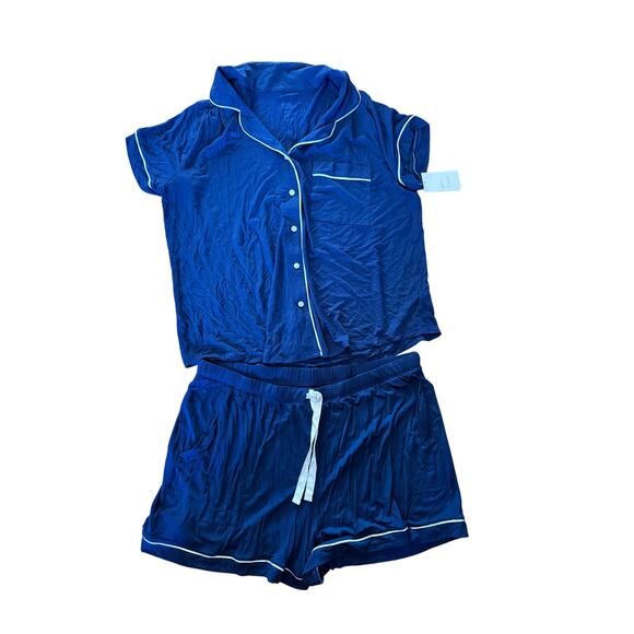 NWT Stars Above blue two piece silky soft pajama set - Picture 1 of 4